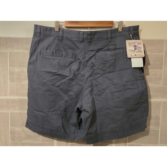 NEW COLUMBIA Mens Shorts Size 40 Dark Gray‎ NWT Coal ROC - Picture 2 of 4